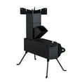 thumbnail image 2 of IVV Rocket Stove - Rocket Stove Wood Burning Portable for Cooking, Hunting, Fishing, Picnic, Camping, BBQ | Collapsible Design, 9.44"D x 17"W x 21.3"H, Black, 2 of 10