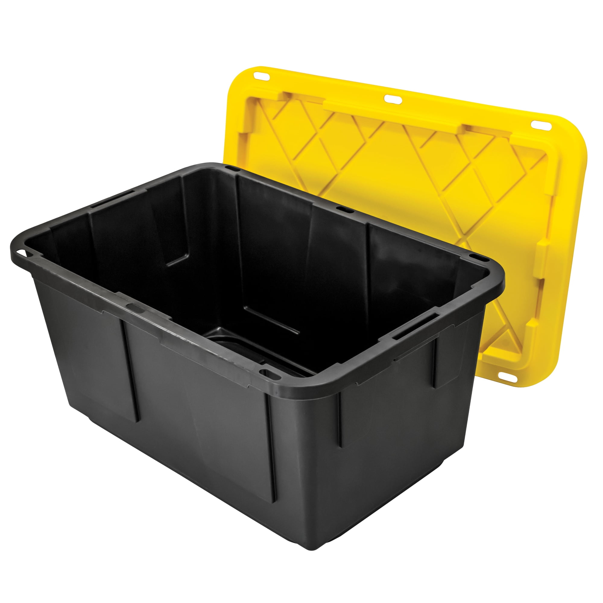 Greenmade 4 Pack Heavy-Duty Plastic Storage Boxes with Lids, 27 Gallon (4)