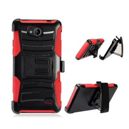 Phone Case for Straight Talk ZTE Majesty Pro 4G LTE Prepaid Smartphone, Dual Layer Holster Belt Clip Cover Case with
