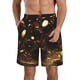 thumbnail image 1 of Balery Classical Golden Casino Traje de Baño Estilo Hawaiano para Hombre, Shorts de Secado Rápido con Bolsillos-XX-Large, 1 of 6
