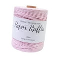 thumbnail image 4 of Abbracc Raffia Paper Ribbon Paper Rope Round Twine String 300M/328 Yards Yarn Thread Raffia Ribbon for Crocheting Bags Nesting Basket Light Pink, 4 of 9