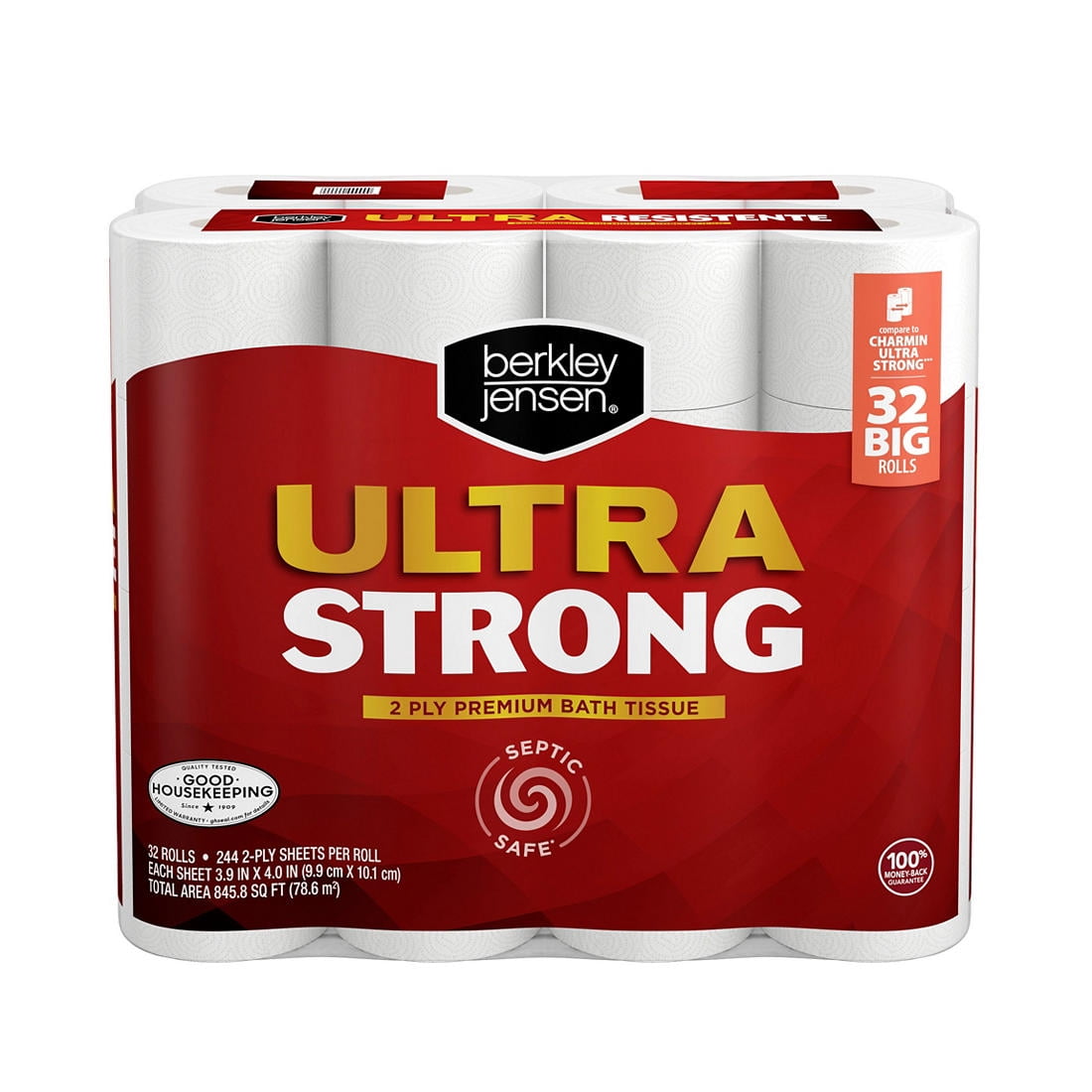Berkley Jensen Ultra Strong Bath Tissue, 32 Rolls, 244 Sheets