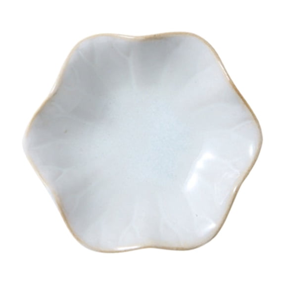 Leaf Shaped Ceramic Jewelry Tray, Decorative Ring and Key Bowl Organizer for Necklaces Earrings and Trinkets, Multi-Functional Dish for Dining Table and Vanity