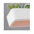thumbnail image 4 of Ilios Xtellar Innova Maceta Rectangular Con Base De Madera Color Blanco, 4 of 5