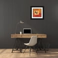 thumbnail image 3 of Corbin, Delphine 20x20 Black Ornate Wood Framed with Double Matting Museum Art Print Titled - Cocorico I, 3 of 4