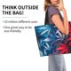 thumbnail image 2 of Balery Red And Blue Leaves Bolsa Tote Estilo Estético con Cremalleras, Bolsa de Hombro, Bolsa de Compras Grande y Plegable, 2 of 8
