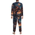 thumbnail image 5 of Mens Pajamas Set - Raven Tree Halloween Night Comfy Long Sleeve Button Up Pajama Sets for Men 2 Piece, Soft Sleepwear Nightwear Pjs Lounge Sets for Men with Pockets, 5 of 5