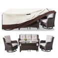thumbnail image 1 of Funda impermeable para muebles de patio Aacabo 600D Oxford para 5 piezas, 1 of 9