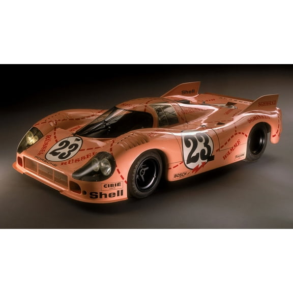 1971 Porsche 917/20 Pink Pig - 12x18 Inch Laminated Poster - Stunning Detail and Bold Colors