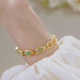 thumbnail image 5 of Women Vintage Watch Dainty Oval Dial Small Gold Bracelet Watch Luxury Ladies Analog Casual Watches, 5 of 5