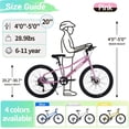 thumbnail image 6 of Akaber Kids Bike for Girls 6-11, 20 Inch Mountain Bike for Kids with High Carbon Steel, Dual Disc Brakes and Kickstand, 6 of 7