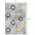 thumbnail image 3 of 2â€™ x 10â€™ Blue Distressed Floral Runner Rug, 3 of 8