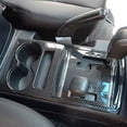 thumbnail image 2 of 2PCS for 2007-2019 Car Central Control Gear Shift Panel Cover Water Cup Holder Trim Frame Accessories, 2 of 10