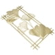 thumbnail image 3 of Decoración de pared de metal dorado, ensamblaje de lujo y lujosa escultura de pared de hoja dorada aristocrática con marco para sala de estar, 3 of 7