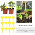 thumbnail image 3 of WHAMVOX Plant Labels Yellow PP 100Pcs 3.2X1.8In Heart Shaped Garden Decoration, 3 of 8