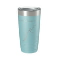 thumbnail image 1 of Chickamauga Lake Map Tumbler Travel Mug Insulated Laser Engraved Coffee Cup Tennessee 20 oz Light Blue, 1 of 1