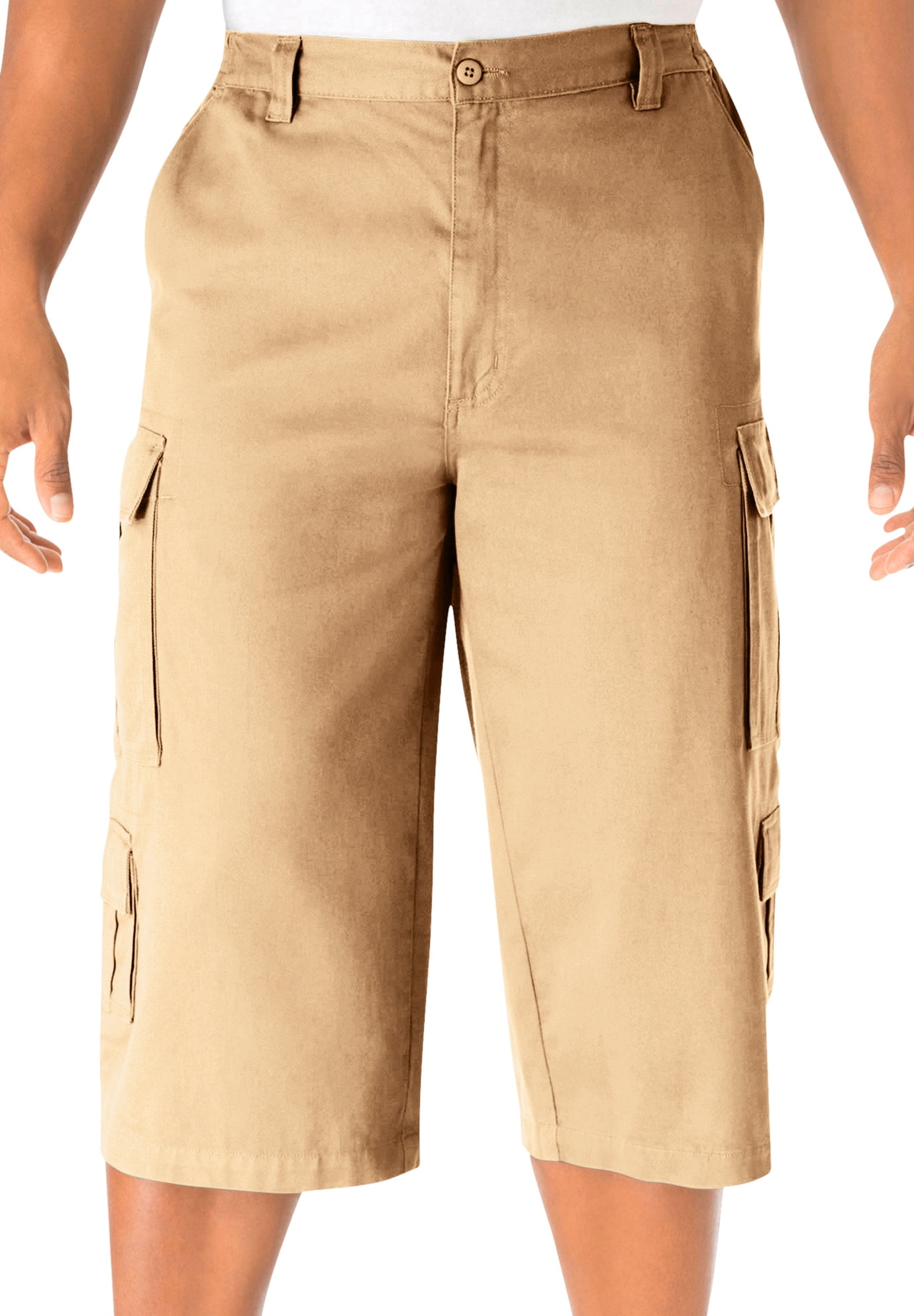 Gevaar wenkbrauw het is mooi Kingsize Men's Big & Tall 17" Side Elastic Cargo Shorts - Walmart.com
