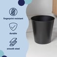 thumbnail image 5 of happimess Nolan Modern Classic Smooth Steel 2-Gallon Wastebasket, Matte Black, HPM1113A, 5 of 7