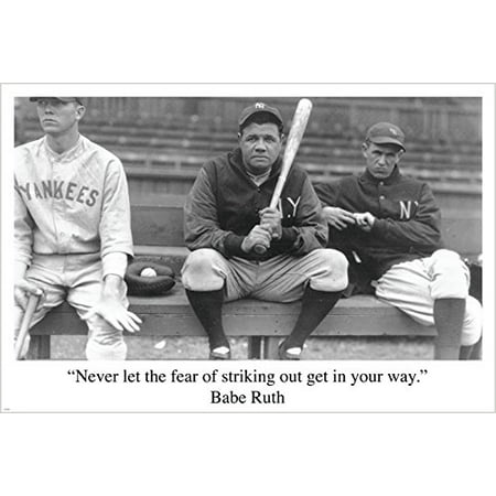 Hot Babe Poster - Babe Ruth Baseball Quote Sports Pic Poster Rare Hot New One-Of-A-Kind 24X36