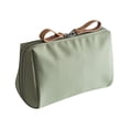 thumbnail image 2 of Portable Cosmetic Makeup Bag Compact Travel Toiletry Pouch with Dividers,Small Handheld Storage Organizer for Women's Beauty Accessories,Green, 2 of 4