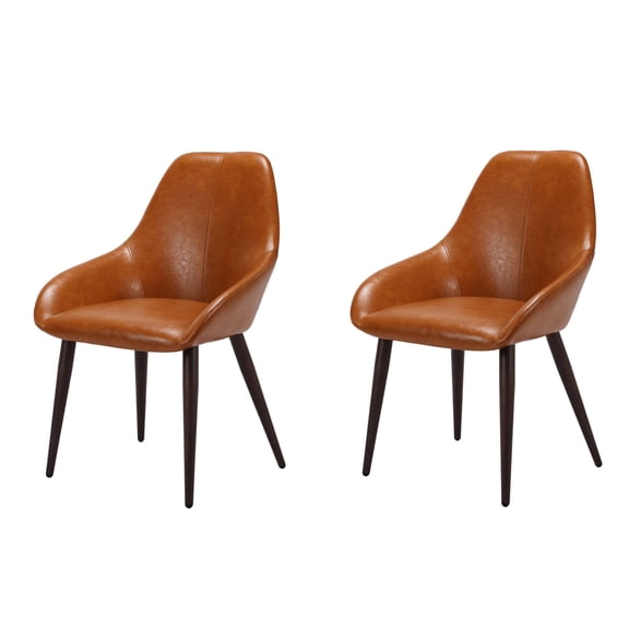 Clair Modern Dining Chair TAN PU (Set of 2)
