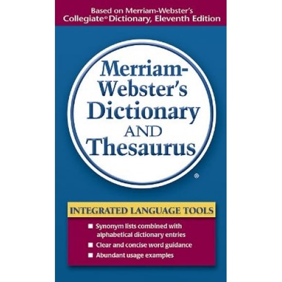 MERRIAM-WEBSTER INC. MW-851 MERRIAM-WEBSTERS DICTIONARY AND TH ESAURUS