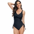 thumbnail image 6 of FLMEI Women's One Piece Swimsuit Tummy Control Bathing Suits One Piece Swimwear Swim Rompers S-XXL, 6 of 9