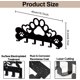 thumbnail image 2 of Perchero de pared con diseño de patas de perro, diseño de cachorro, huesos y corazón, organizador de llaves con 6 ganchos, 15,7 x 8,7 pulgadas, 2 of 9
