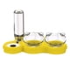 thumbnail image 1 of Cuencos dobles para mascotas, cuencos de plástico para comida para perros, cuencos de alimentación para mascotas, estética elegante, 1 of 5