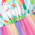 thumbnail image 5 of Toddler Girl Summer Dress Short Sleeve Tutu Party Wedding Birthday Dresses 1-6 Years, 5 of 9