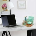thumbnail image 2 of Sorbus Rose Gold Desk Organizer: Pen Holder, Mail Caddy, with Drawer for Office or Home, 2 of 7