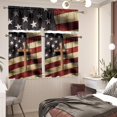 thumbnail image 6 of American Cross Short Kitchen Curtains with Valance and Tier Sets Drapes Window Treatment Curtains for Kitchen Over Sink Dining Room Decor, 6 of 6
