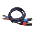 thumbnail image 1 of Dual XLR To R Cable, 2 XLR Female To 2 R Male Cable, 24K Gold Plated Connector, Dual XLR Female To Dual R Male Cord for Speakers, TVs, CDs, DVDs, Mixers and More, 1 of 7