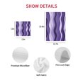 thumbnail image 7 of Purple Ombre Kitchen Dish Towels for Drying Dishes Set of 2, Abstract Art Moire Ocean Waves Waffle Weave Microfiber Hand Tea Bathroom Towels Quick Dry & Absorbent Towel 15.7x23.6, 7 of 7