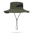 thumbnail image 1 of Sombrero de pescador con visera de poliéster de 60 cm de circunferencia para hombre y mujer, resistente al desgaste, impermeable, de ala grande, 1 of 5