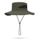 thumbnail image 1 of Sombrero de pescador con visera de poliéster de 60 cm de circunferencia para hombre y mujer, resistente al desgaste, impermeable, de ala grande, 1 of 5