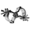 ALUMINUM EXTRA SMALL SWIVEL DUAL MINI CLAMP IN POLISHED ALUMINUM