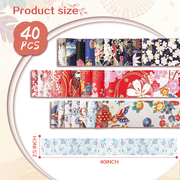 BCOOSS Jelly Roll Fabrics for Quilting Sewing 40 Strip 2.5 x 40 100% Cotton Strips Bundles