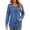 Blue, variant on Blouses for Women Pleated Long Sleeve Shirts Crew Neck Dressy Casual Tunic Tops