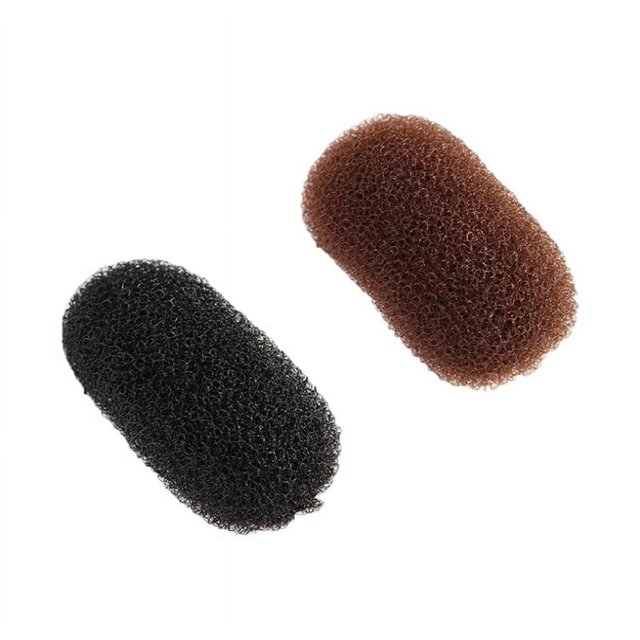 Duehut Insertos de pinza para el cabello, 2 piezas, encantadora herramienta para peinar el cabello, almohadillas para el cabello, clip para el cabello, inserciones de volumen para mujeres, damas y niñ