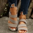 thumbnail image 5 of Domuza Womens Orthopedic Sandals Slip on Non Slip Arch Support Summer Flat Sandals Breathable Hiking Shoes 2026 Comfort Orthopedic Shoes Beige 9（EU-42）, 5 of 5