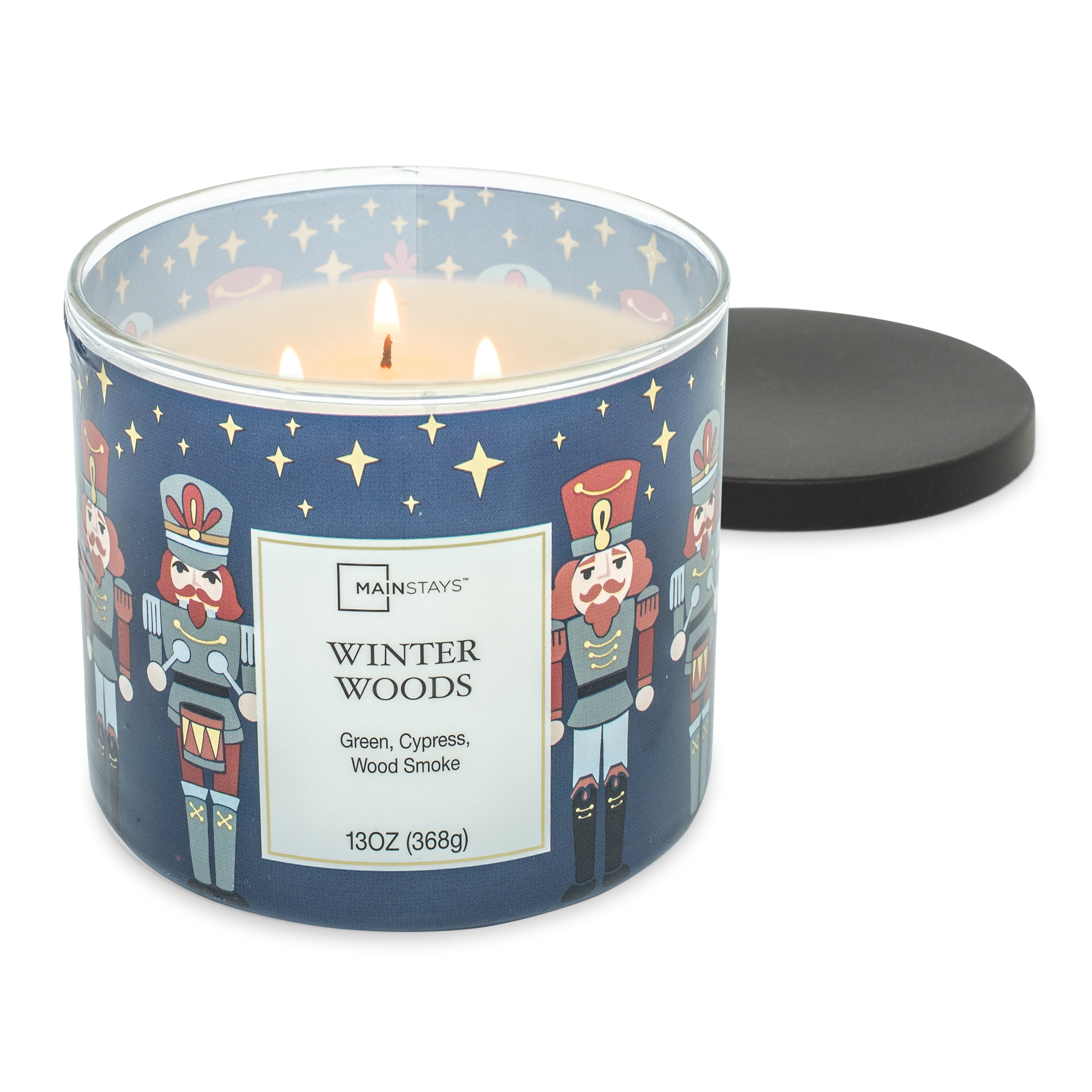 Mainstays Scented 3-Wick Jar Candle, Winter Woods,  13 oz.
