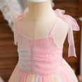 thumbnail image 6 of TAIAOJING Toddler Girls Sleeveless Spaghetti Dress Dance Party Princess Dresses Beach Casual Birthday Boho Sundress Lovely 3-4Y, 6 of 9