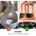 thumbnail image 3 of ZECATL Pressure Cooker Sling Silicone Bakeware Sling Compatible with Instant Pot 6 Qt / 8Qt , Compatible with Other Brand Multi-Function Cookers Orange, 3 of 7
