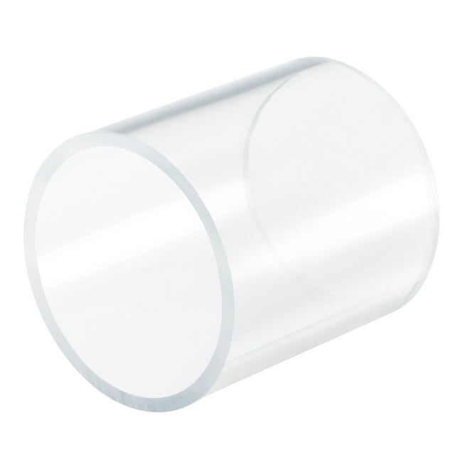 Unique Bargains Tuyau Rond Rigide en Acrylique Transparent 80mm ID 90mm OD 100mm pour Éclairage, Maquettes, Plomberie, Artisanat