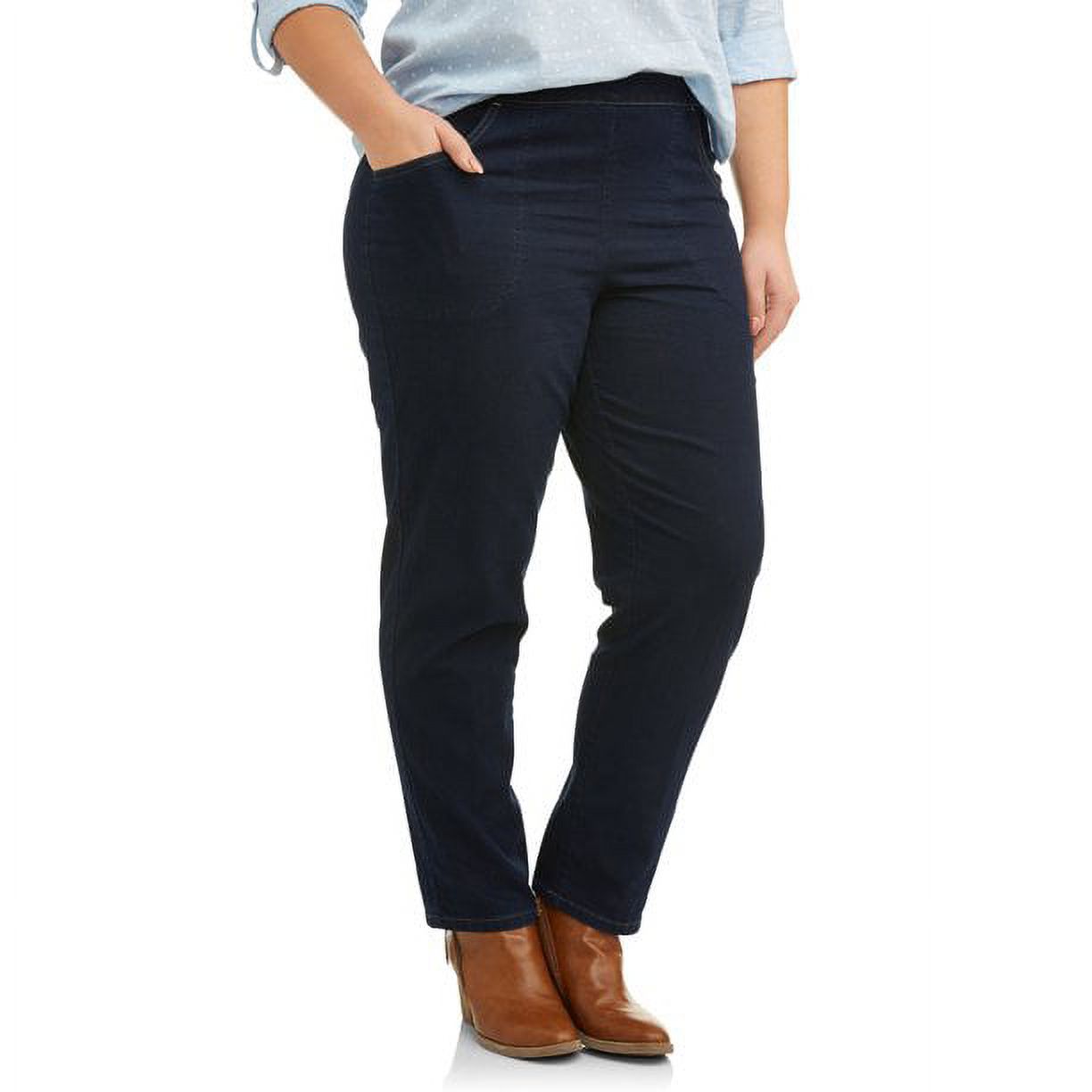 Just My Size Women's Plus 2 Pocket Pull-On Pant - image 4 of 7