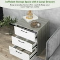 thumbnail image 5 of Giantex 3 Drawer Dresser, Wooden Nightstand End Table for Bedroom or Living Room, 5 of 8