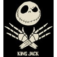 thumbnail image 2 of Men's The Nightmare Before Christmas King Jack Graphic Tee Black Large, 2 of 5