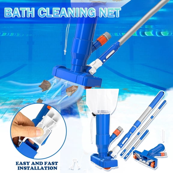 2026 Upgraded Pool Cleaning Brush Swimming Pool Spa Jet Vacuum Cleaner with Brush & 40" Pole,for Above Ground/Inflatable Pool,Hot Tub,Pond, Spa, Lake and Fountain