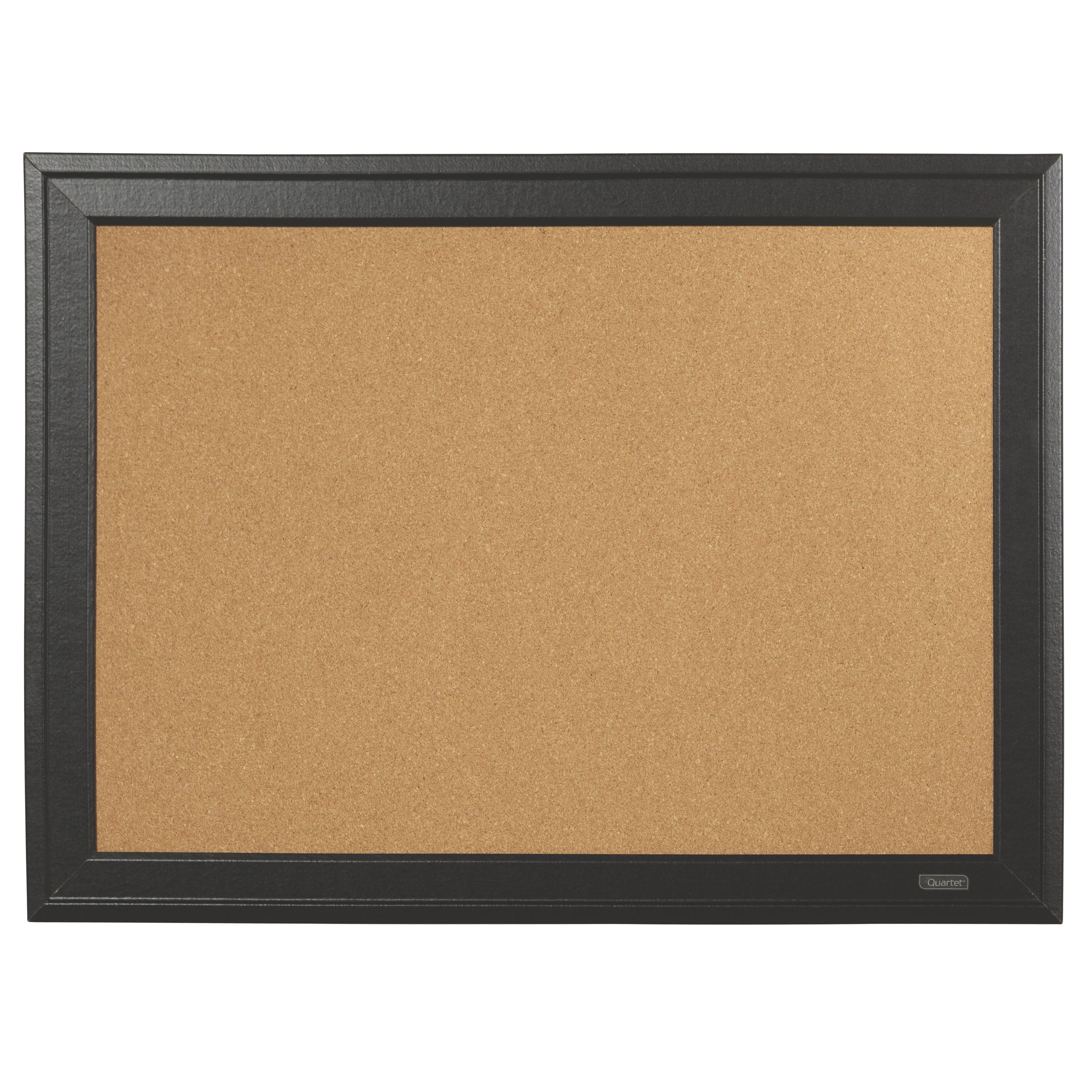 33271-BK Quartet Cork Bulletin Board 17"x23" Black Frame Office Products 